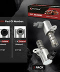 Ford F150 Mustang Explorer Edge Expedition Lincoln MKS MKT Drop In VVT Solenoid Kit For Engine Variable Valve Timing Intake And Exhaust Oil Control Valves Two Pack 2011 Through 2023, showing intake and exhaust solenoids with connectors