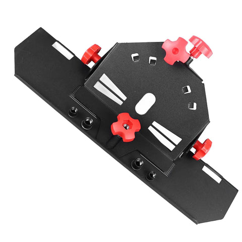 Heavy Duty Electric Tile Chamfering Jig For Creating Perfect 45 Degree Angles On Ceramic And Stone. Stable red screw nut design.