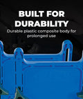 Pro Shop Grade Twin Pack Featherboards For Table Saw And Router Featuring Wedge Lock Mount, durable blue composite body.