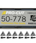 Carbide Insert Tips With Custom Radius And Chip Breaker For Rotor Matching Systems And B17 Bench Lathe Includes 6 T8 Screws