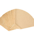Natural Brown No 4 Cone Coffee Filters For Your 8 To 12 Cup Brewers Unbleached Paper Filters 4 Size, stack of 100 filters.