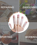Gel Finger Sleeves 8 Pack For Arthritis And Trigger Finger Pain Silicone Thumb Tubes Finger Protectors for various activities