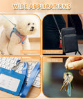 Badass Swivel Snap Hooks And D Rings Set Keychain Clips Lobster Claw Clasps for pet harness and lanyard badge applications.