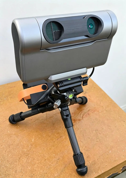 Magnetic Dew Shield And Bahtinov Mask Set For Dwarf 3 Smart Telescope with tripod on wooden surface