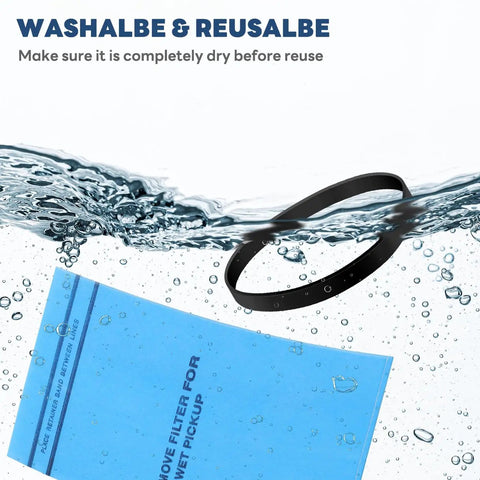 Heavy Duty Wet Dry Vacuum Filter Bags For Two And A Half To Five Gallon Shop Vacs Fits Stinger Workshop WS01025F image with water