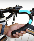 Installing Two Pairs Gel Bar Tape Pads for Bike Handlebars Soft Buffer Cushions on road bike for improved comfort and shock absorption