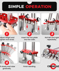 Step-by-step guide for using Two Station Metal Bender That Nails 0 To 100 Degree Bends Portable Seven Inch Sheet Metal Roller