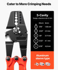 Heavy Duty Hand Swager Crimper 2 In 1 Tool For Copper And Aluminum Oval Sleeves And Stop Sleeves With A 24 Inch Handle