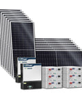 Badass Off Grid Solar Power Build With Dope LiFePo4 Batteries And Heavy Duty Panels stacked for home backup and cabin escape.