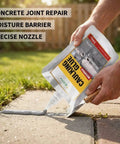 Badass Concrete Crack Filler For Dog Runs And Kennels Offers Kickin Odorless Mineral Cure being applied to a concrete joint.