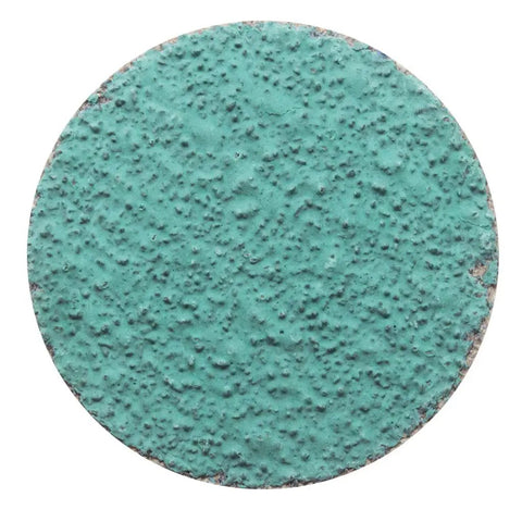 2 Inch Quick Change Green Zirconia Pro Grade Sanding Discs With R Type Backing For Drill And Die Grinder Deburring Polishing Rust Removal On Metal 25 Pack 40 Grit