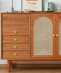Wooden sideboard with six piece zinc alloy drawer knobs antique butterfly pull handles with screws for drawers and cupboards gold finish