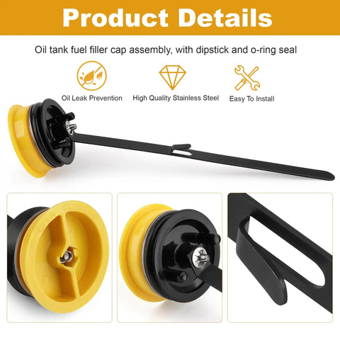 Oil Tank Cap With Dipstick Assembly For Mercury Mariner 65-125HP 2-Stroke Outboard Engines O-Ring Seal Direct Replacement To Stop Oil Leakage From Loose Cap Fits 828475A-1 828475A1