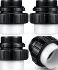 Hi Temp Unions 4 Pack For 2 Inch MIP Threads Pool Pumps With 2 Inch PVC Slip Socket Ends Compatible With Pentair Whisperflo And Intelliflo Pumps Briwooody