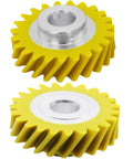 Yellow gears from Mixer Worm Gear Replacement Kit For Most Stand Mixers No Fuss Fit Durable 3 Pack Replaces 4162897 4169830 AP4295669 WPW10112253 Fits Whirlpool Kenmore KitchenAid Models