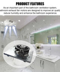 Upgrade 8 Inch By 8.25 Inch Bathroom Exhaust Fan Motor For Nutone 763 763N And Broan 679 E 2679F-A 679L Replacement S97015163