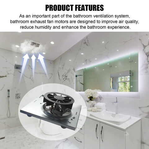 Upgrade 8 Inch By 8.25 Inch Bathroom Exhaust Fan Motor For Nutone 763 763N And Broan 679 E 2679F-A 679L Replacement S97015163