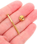 Pure Copper Teapot Knob Replacement Screws And Nuts Kit 10 Set Machine Screws Assortment For Furniture Repair Corrosion Resistant Hardware For Stable Household Fixes Ideal For Home And Tea House Decor, copper screw and nut in hand