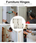 Retro Style Double Acting Cabinet Hinges 10 Pack Iron Door Hinges installation on cabinets and folding screens.