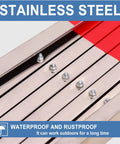 Close-up of stainless steel panels showing rustproof metal glides for Tough Expandable Metal Barricade And Portable Folding Security Gate.