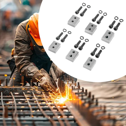 Zguzmcmk Electric Rebar Cutter Blades Hydraulic Steel Cutting Machine Accessories 25 Mm Diameter with hexagon screws and washers.