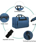 Universal Sewing Machine Carry Case With Thick Padded Handles For Household Models Fits Singer Brother Janome featuring comfortable handle and double zipper.
