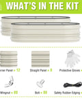 Components of Two Pack 4x2x1 Ft Outdoor Galvanized Raised Garden Bed Kit With Rust And Corrosion Protection Easy Assembly Safe Edge