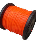 328 Ft 0.095 Inch Round String Trimmer Line Replacement Spool Nylon 2.4mm Diameter For Lawn Care Trim Edges Weeds And Grass Easy Storage Reel Orange Color