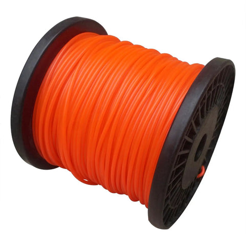 328 Ft 0.095 Inch Round String Trimmer Line Replacement Spool Nylon 2.4mm Diameter For Lawn Care Trim Edges Weeds And Grass Easy Storage Reel Orange Color