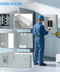 Built Different 12 Space 125A Main Lug Load Center With 120V 240V Circuit Breaker Panel Indoor Steel Enclosure in use.