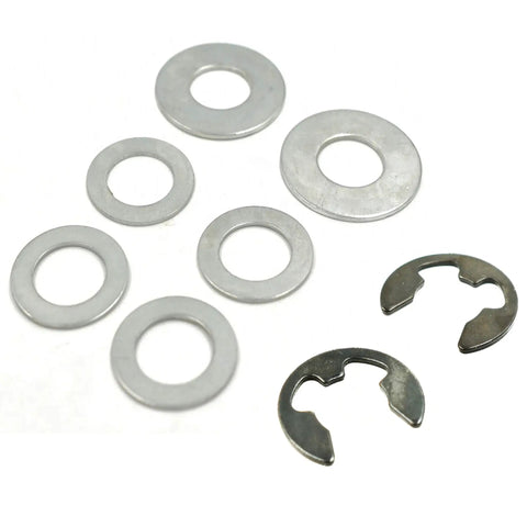 HD Switch Front Wheel Bearings Kit For Lawn Tractors And Outdoor Power Equipment Replaces Husqvarna Craftsman Poulan Jonsered AYP John Deere Models 532009040 9040 9040H 121748X 121749X 12000029 Includes 4 Bushings 2 Hub Caps And Necessary Hardware., metal washers and clips set