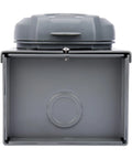 Front view of Plug And Play 50 Amp Generator Inlet Box With NEMA SS2-50P, weatherproof outdoor inlet, 3R enclosure, ETL listed