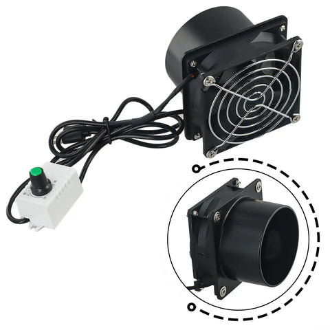 USB Solder Smoke Absorber Fume Extractor Fan with adjustable duct and control knob, pro grade portable for welding workshops.