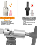 Comparison of bike chain breaker tool parts; stable bold base vs fragile thin base; focus on Bike Chain Breaker Tool Universal For 7 To 11 Speed Chains Chain Splitter For Road And Mountain Bikes Easy To Use For New Riders Ride Ready Removes Rusty Links Fast Compact Portable Gray.