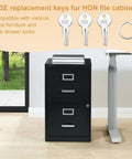 103E File Cabinet Keys Replacement Pack For Office Cabinets And Desk Drawers with 3 Exact Cut Keys next to file cabinet