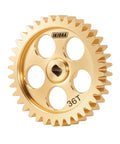 Beefed-Up Brass Transmission Main Gear With Motor Pinion Set For Losi Micro B And Micro T Buggies 11T/36T Replaces Plastic Gears