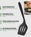 Silicone spatula from 14 Piece Campout Cookware Set for Outdoor Cooking Portable Camp Kitchen Mess Kit with Stainless Steel and Silicone Utensils RV and Picnic Grill Gear Brown