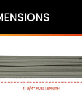 5 64th Inch E6013 Arc Welding Electrodes, 5 Pound Pack, All Purpose Welding Rods For Mild Steel, Easy To Start At Low Amps, Works In All Positions, 60,000 PSI Weld Strength, Best On Clean Light Gauge Metal, Great For Beginners To Pros. 11 3/4 inch full length rods
