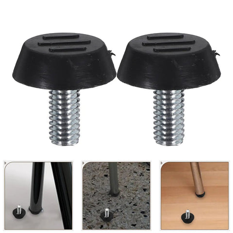16 Pack Adjustable Furniture Feet Levelers For Chairs And Tables Metal And Plastic Construction With Height Adjustment
