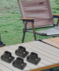 Sturdy Folding Table Leg Brackets For 16mm Round Pipe Durable PP Plastic Construction With Screws Quick Mount For Camping Outdoors Dining Workbench Repair No Fuss Easy Install on outdoor table