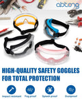 Pink Safety Goggles Over Glasses 2 Pack With ANSI Z87.1 Certification Eye Protection Anti Fog Anti Scratch Lenses