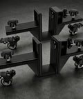 Game Changer Door Panel Mover With Rock Solid Adjustable Clamps And Smooth Glide Swivel Casters on a dark surface.