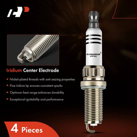 Iridium Platinum Spark Plugs For Mini Cooper 2007 To 2015 Cooper Countryman 2011 To 2016 Paceman 2013 To 2016 Pack Of 4