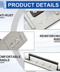Close-up of 18 Inch Sheet Metal Folding Tool Steel Bender, showing anti-rust finish, reinforcing ribs, and comfortable handle.