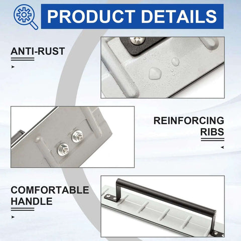 Close-up of 18 Inch Sheet Metal Folding Tool Steel Bender, showing anti-rust finish, reinforcing ribs, and comfortable handle.