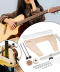 Guitar Neck Removal Tool Kit For Quick Luthier Repairs With Template alongside acoustic guitar.