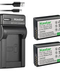 Two Pack High Capacity Canon LP-E10 Batteries With Slim USB Charger For EOS 1100D 1200D T3 T5 Kiss X50 X70 DSLRs And LPE10 Grip