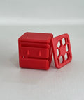 Red Pro Grade Label Dispenser Storage Box For Desk Organization, Space Saving Label Organizer Container for labels