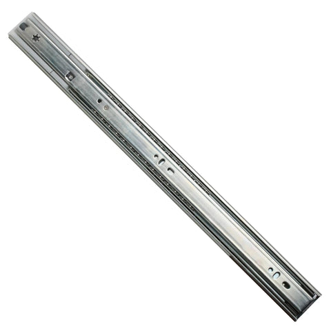 Heavy Duty 18 Inch Soft Close Side Mount Drawer Slides Full Extension Ball Bearing Rails 100 Lb Capacity Zinc Plated