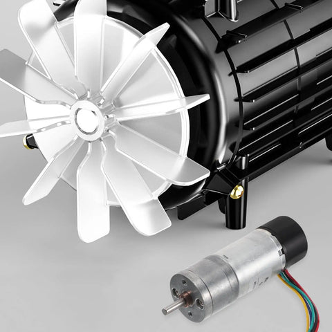 Heavy Duty Electric Micro Geared Motor With Serious Torque And Tough Metal Build Serving Butter Smooth Low RPM Spins For Fan Mods.